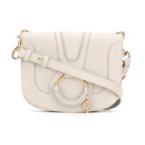 See by Chloe Hana Medium Leather Shoulder Bag in Cement Beige